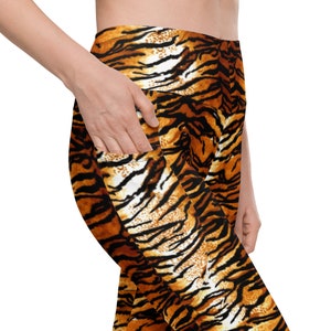 Womens leggings, animal print leggings, High waisted leggings, exsmall to 6xl  leggings, Easter leggingsLeggings with pockets