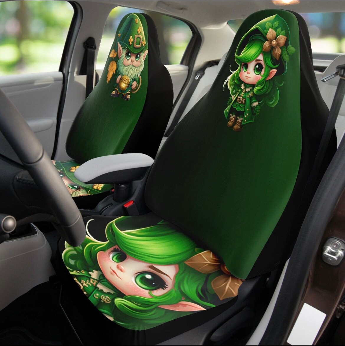 St. Patricks Day, Lucky, Irish, Car Seat Covers, Seat Protectors, Car