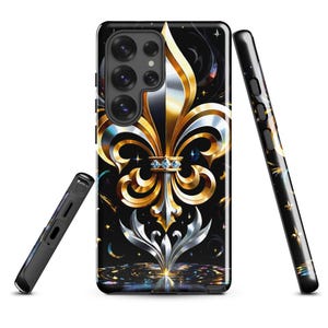 Fleur de lis phone case, Iphone and Samsung phone cases, Anutcase, New Orleans phone case, Mardi Gras phone Tough case for Samsung®