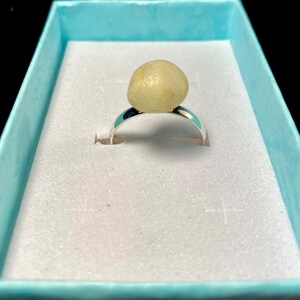 Healing stone ring with magical stone from Portugal from the Atlantic