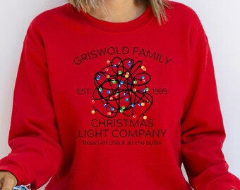 Christmas Vacation Lighting Company Sweatshirt, Griswold Christmas Sweatshirt, Funny Holiday Sweater, Christmas Movie, Exterior Illumination