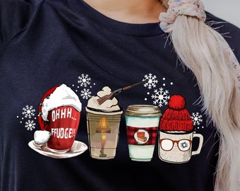 Christmas Story Shirt, Christmas coffee shirt, Funny Christmas Shirt, Christmas Movie Shirt, Ugly Christmas Sweater, Christmas latte shirt
