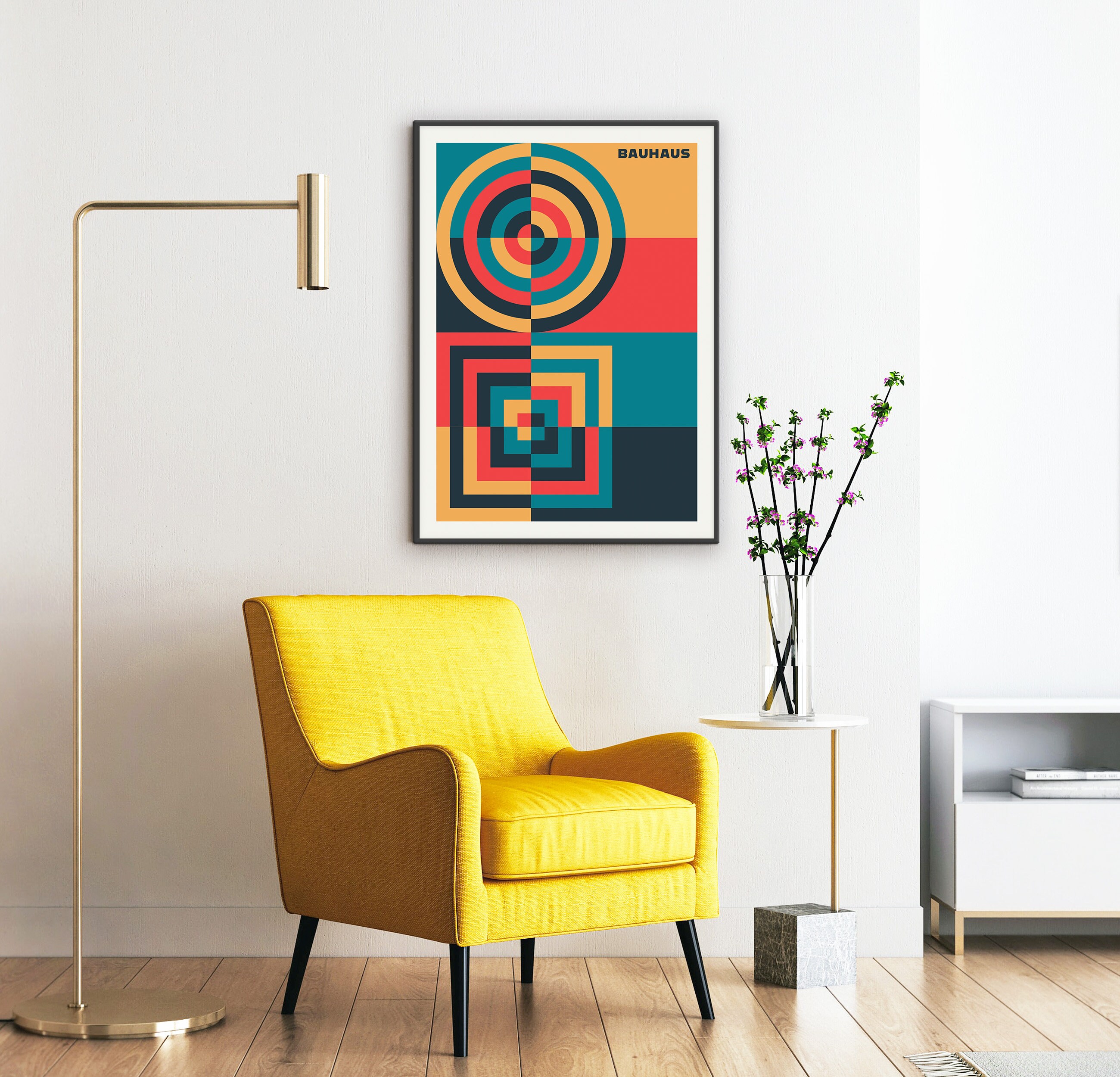 Bauhaus Poster Bauhaus Print Printable Wall Art Geometric - Etsy