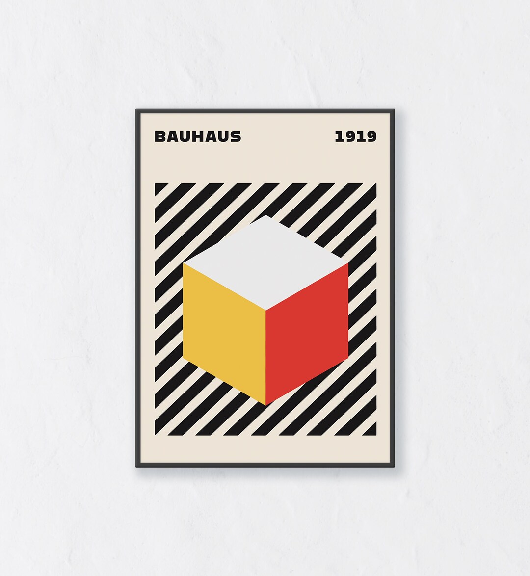 Bauhaus Poster, Bauhaus Print, Printable Wall Art, Geometric Wall Art