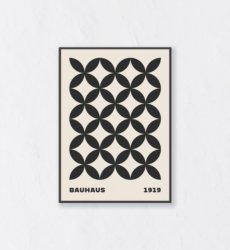 Bauhaus Poster, Bauhaus Print, Printable Wall Art, Geometric Wall Art
