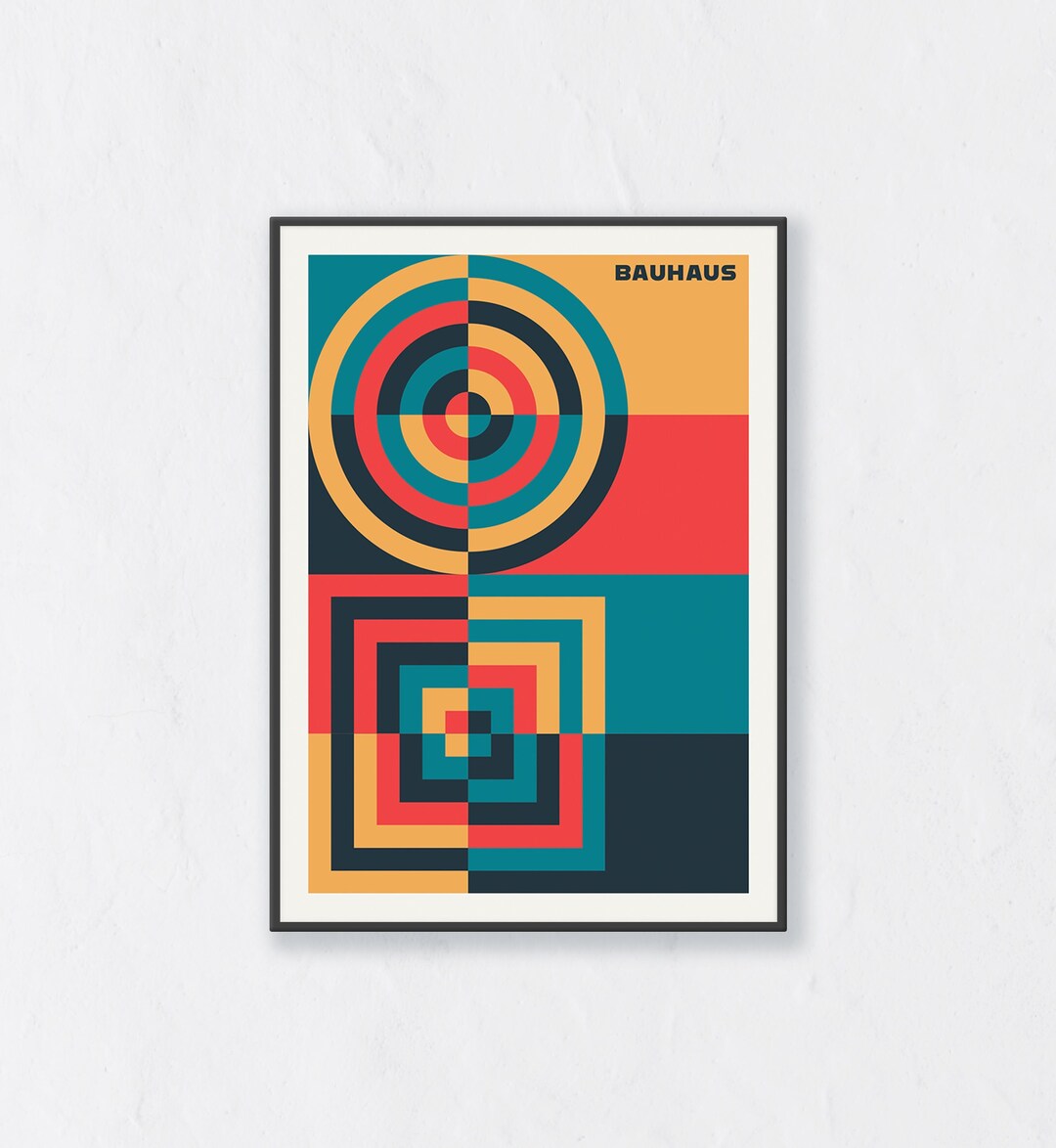 Bauhaus Poster Bauhaus Print Printable Wall Art Geometric Etsy