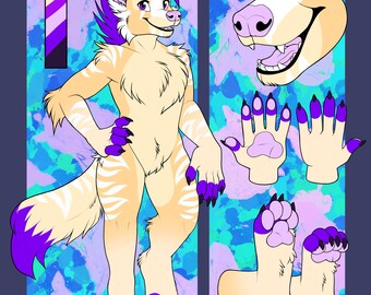 Hyena fursona custom mystery or moodboard adopt!!