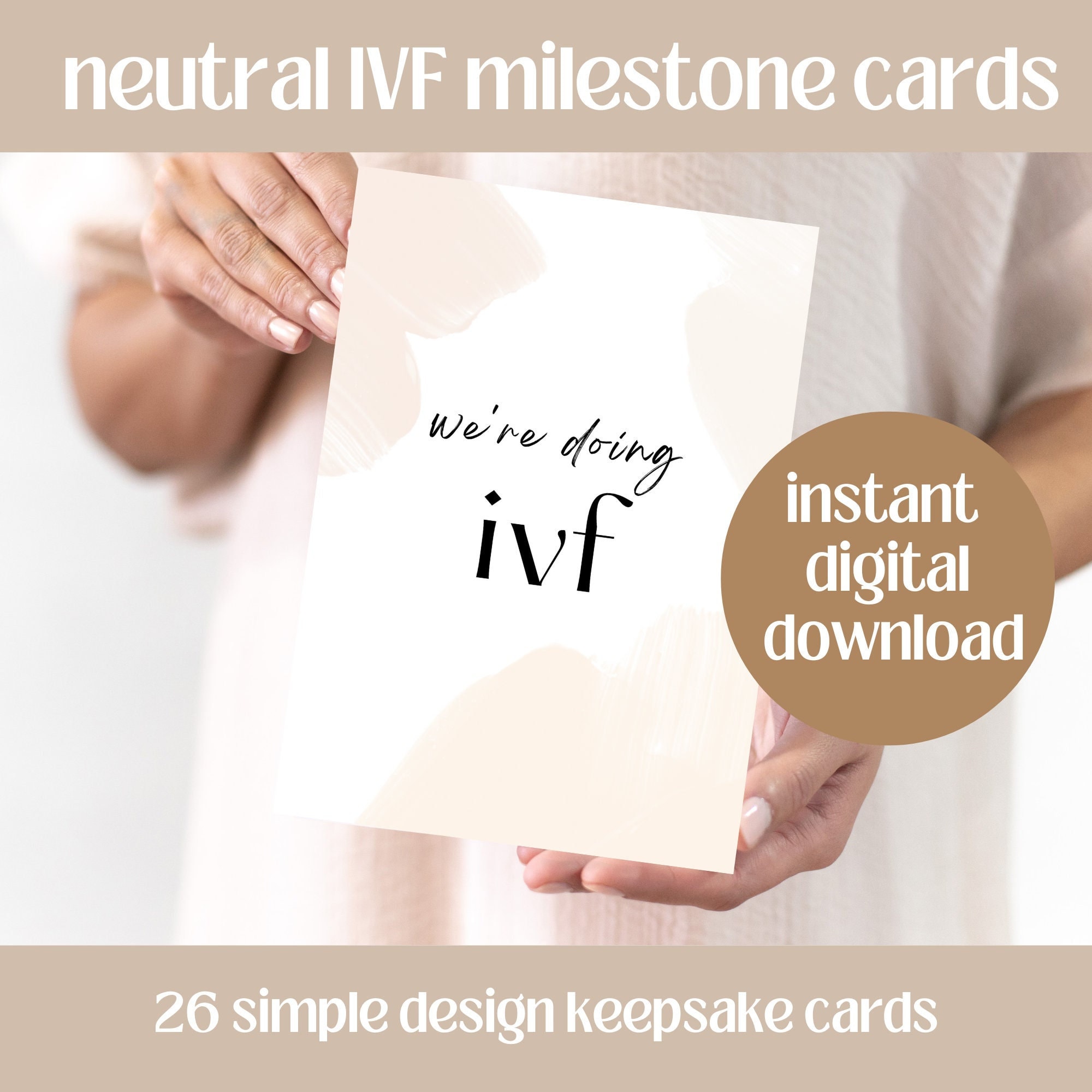 Ivf meilenstein karten - Etsy.de