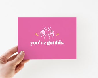 You've Got This IVF Greeting Card, IVF Card, Infertility Card, IVF Support Card, A2 5.5" x 4" ivf card, Egg freezing card