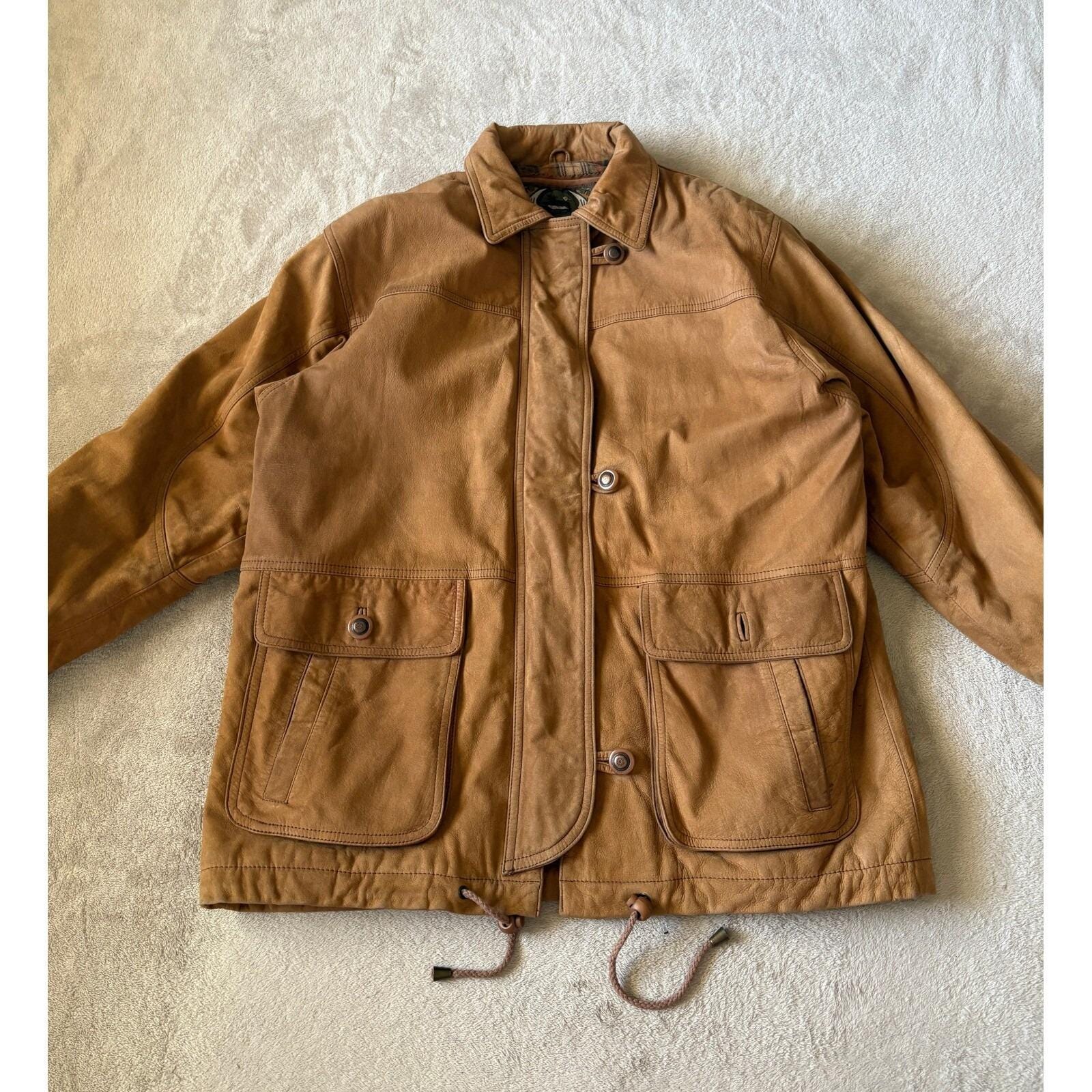 GIII ブラウン レザージャケット M G iii leather jacket - Etsy 日本