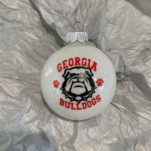 University of Georgia Football Team Ornament// Georgia Bulldogs//UGA Bulldogs//College Football