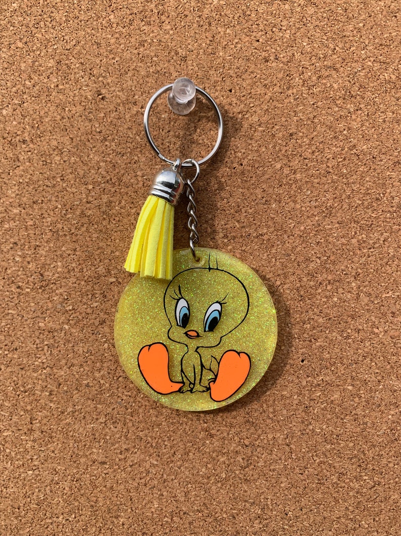 Looney Tunes Keychains//tweety Bird// Daffy Duck//porky Etsy