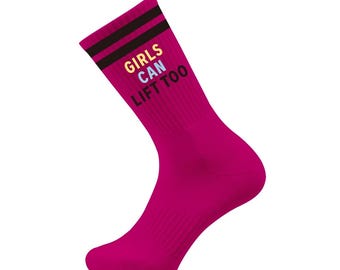 Girls Can Lift Too cotton socks one size  - Sox UK
