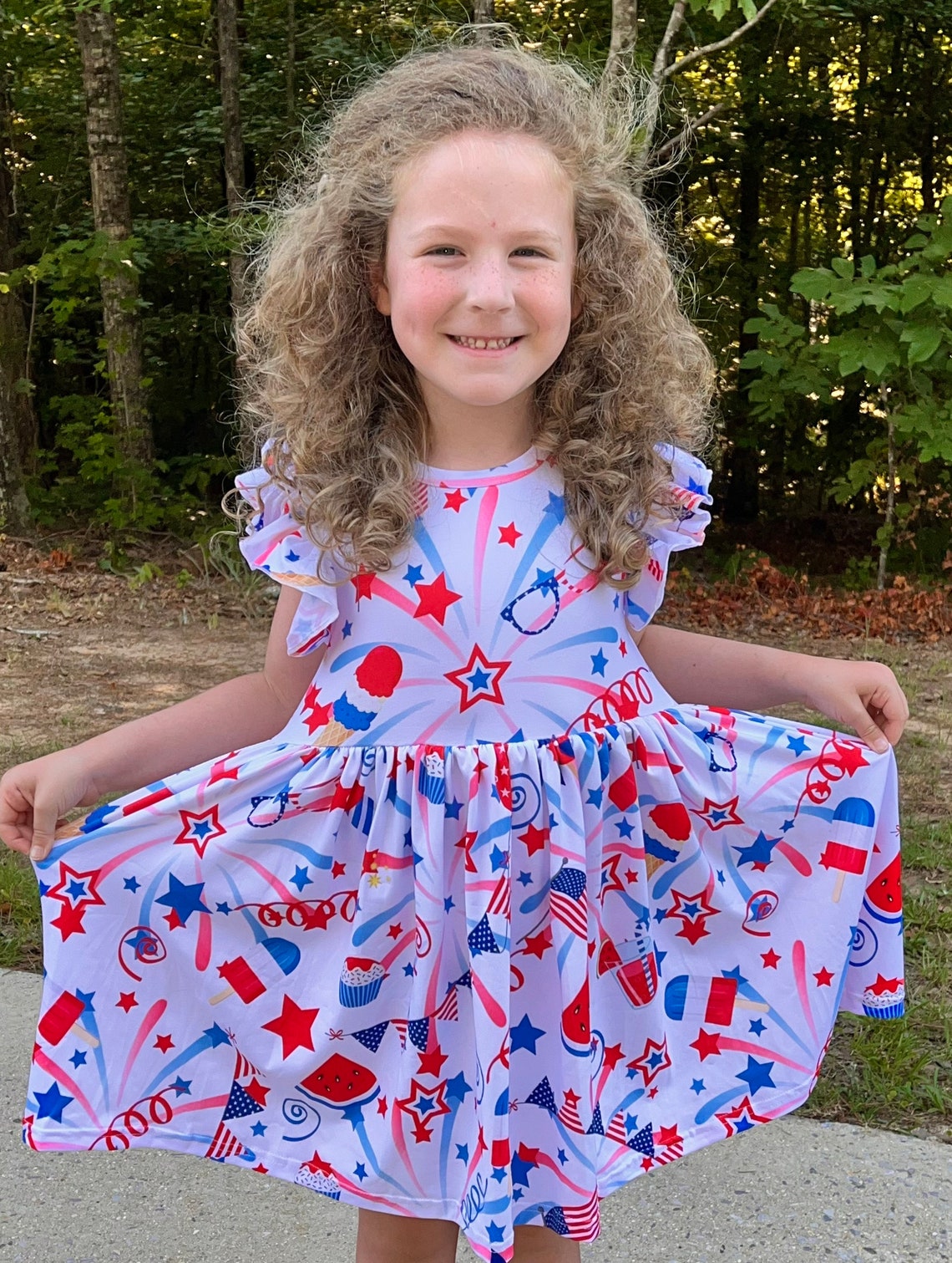 Girls Puppy Dog Friends Blue Dog Dress Bluey Bingo Party Dress Etsy