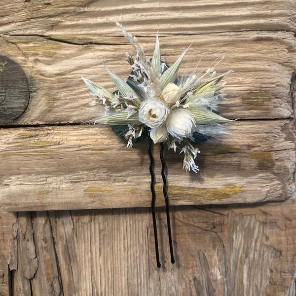 Hairpin hair accessories hair comb hair decoration dried flowers dried flowers eucalyptus vintage boho dreads handmade wedding dirndl gift