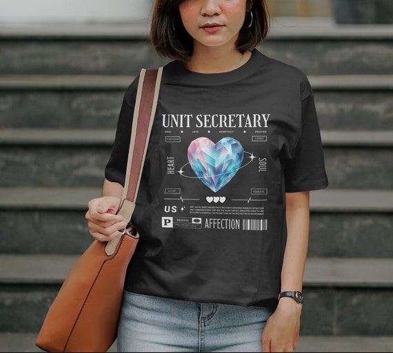 Healthcare Unit Secretary T-shirt, Streetwear Apparel, Bella + Canvas 3001