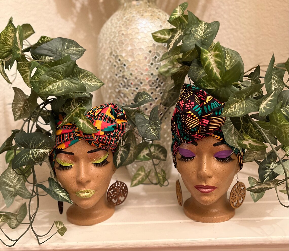 Planter Head Foam Head Planter Afrocentric Planter Head Etsy
