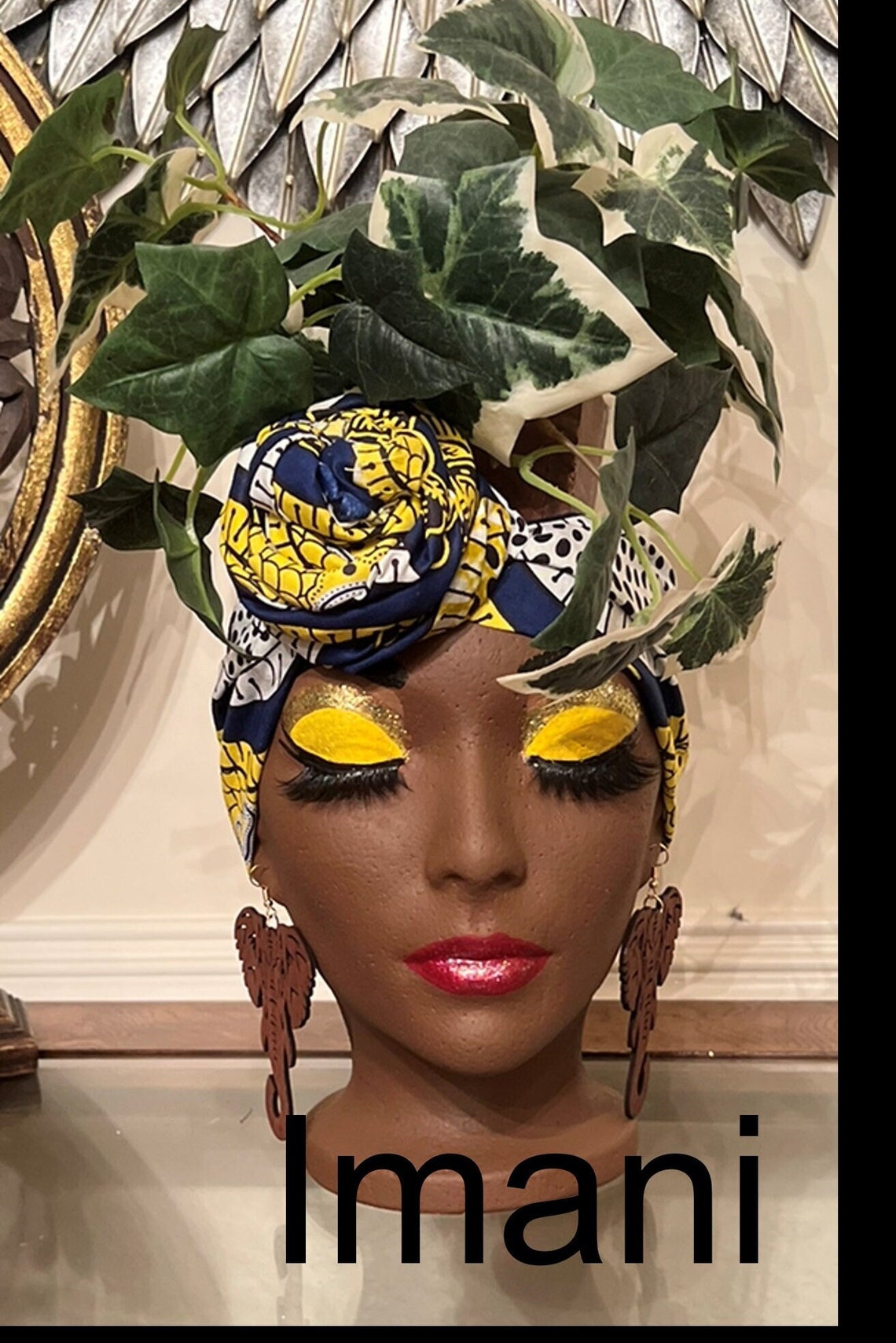 Planter Head Foam Head Planter Afrocentric Planter Head Etsy