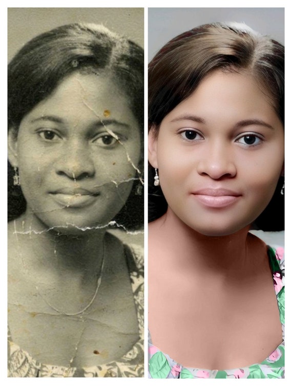 Vintage Photo Restoration & Colorization Service (Digital Download)