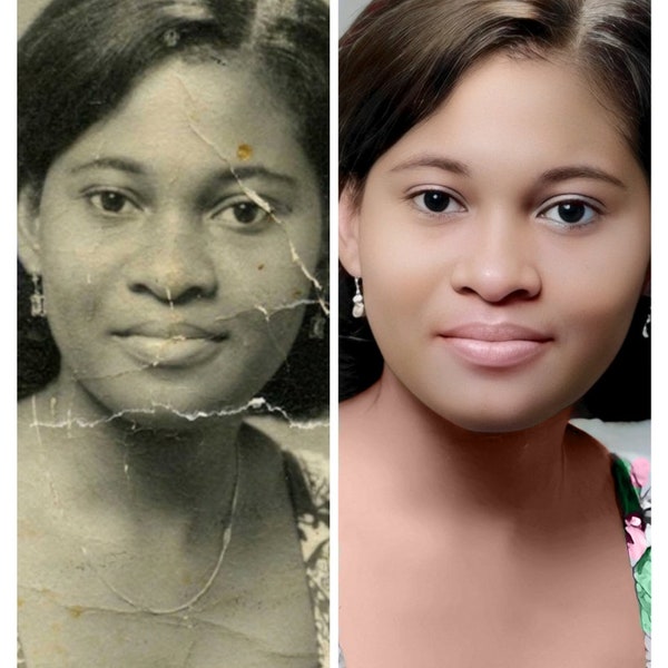 Vintage Photo Restoration and Colorization Service | Personalized Photo Revival. Coloration & repair of old torn and scratched photographs.