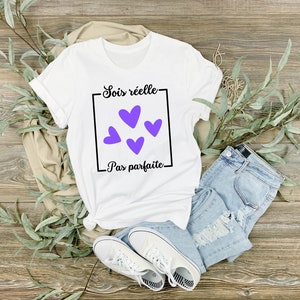 Gros bundle - Sois Réelle Pas Parfaite - 10 motifs - svg - french français bundle  Design Cricut Tshirt