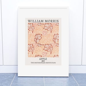 William Morris Apple Print William Morris Exhibition Poster Digital Download Floral Pattern Vintage Nature Print Digital Wall Art Poster