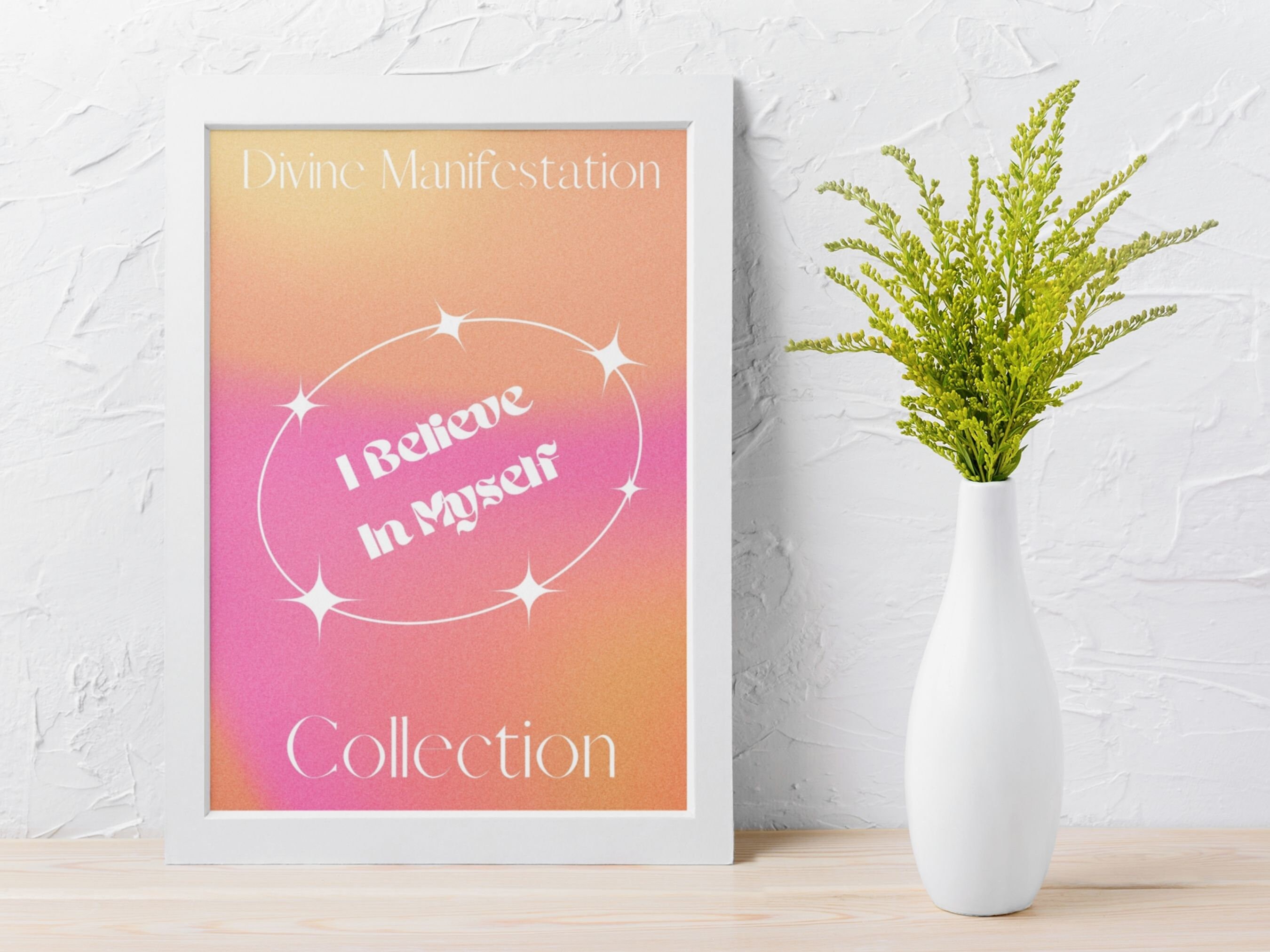 Daily Affirmation Aura Poster Self Belief Affirmation Print Spiritual ...