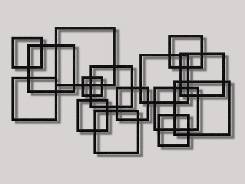 Geometric Metal Wall Art Modern Wall Art Modern Wall Decor Etsy