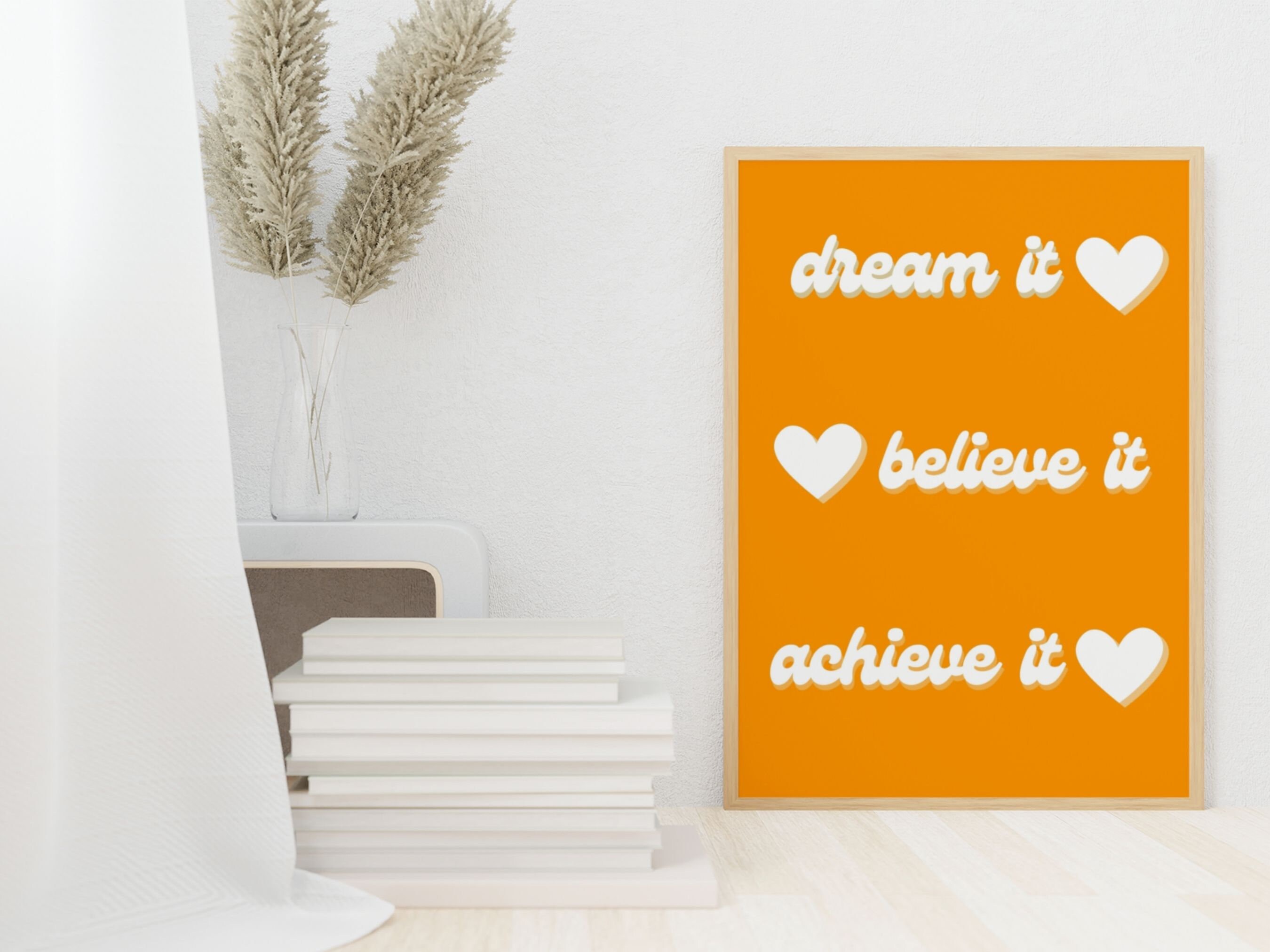Printable Affirmation Poster Daily Affirmations Orange Aura Poster ...