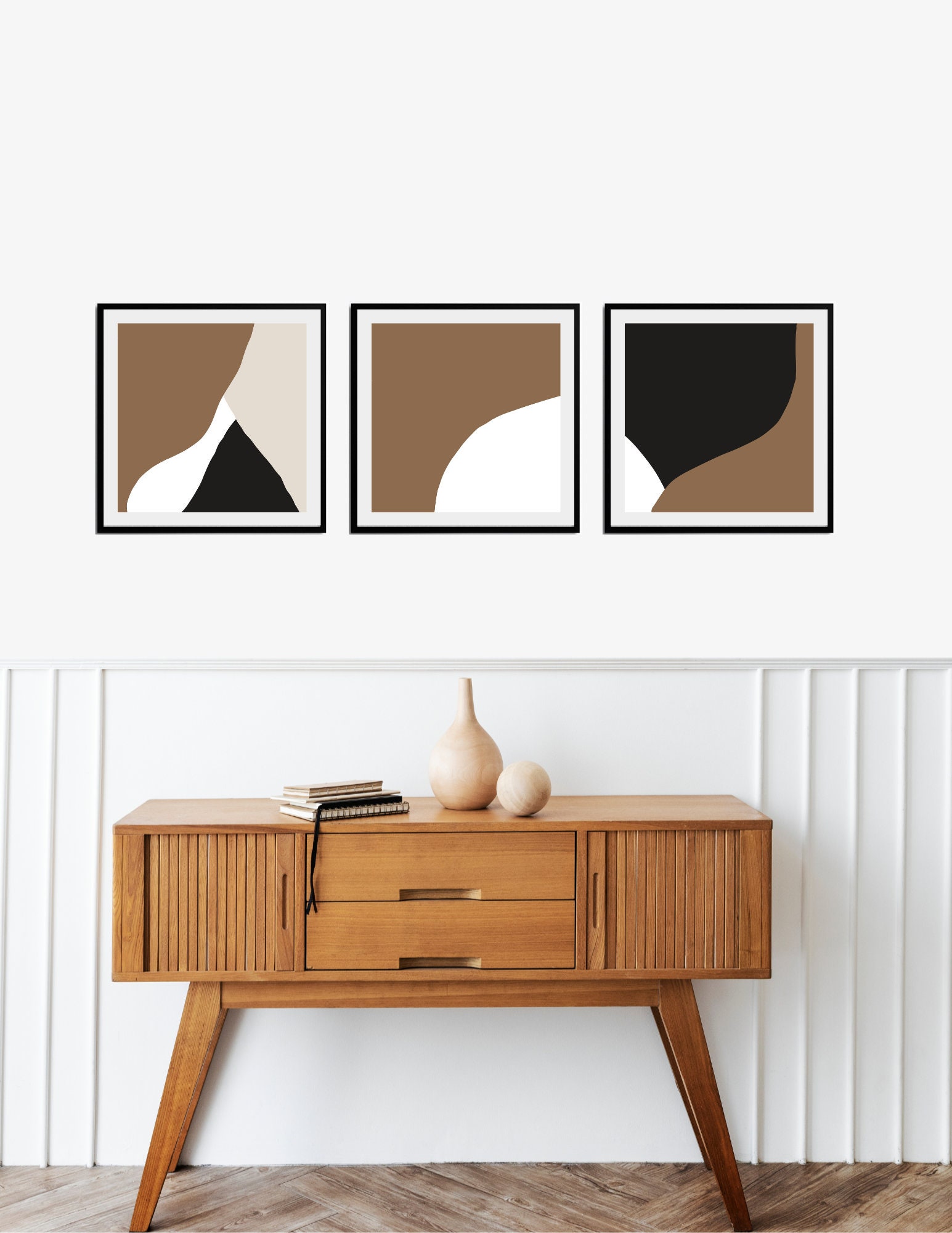 Mid Century Modern Wall Art Print Set of 3 Wall Art Modern - Etsy