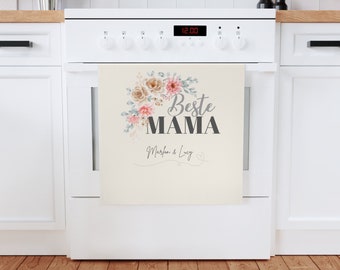 Strofinaccio per mamma migliore | Cotone biologico | Idea regalo Festa della mamma | Regalo per la festa della mamma | Regalo personalizzato | Regalo migliore mamma