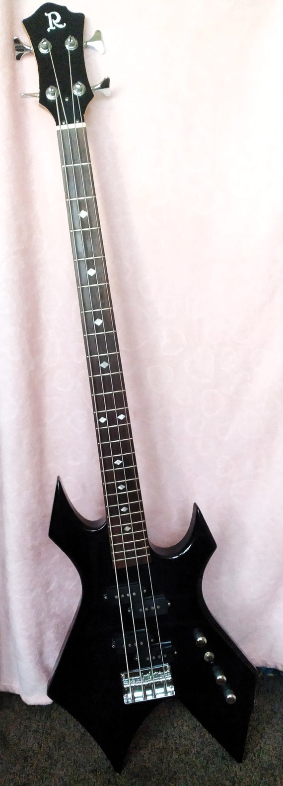 B.C Rich Warlock Electric 4 string Bass Guitar Black Japan Edition