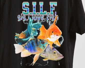 Lustiges Fisch-Liebhaber-T-Shirt, Quirky Meme Design