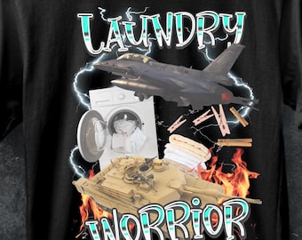Laundry Warrior T-Shirt: Funny Housewife Mom Tee