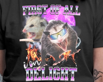 Angry Opossum T-Shirt, Funny Meme Sarcastic Self-Love Shirt
