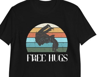 Free Hugs T-Shirt - Funny Marital Arts Judo Wrestling Tee Free Hugs T-Shirt - Funny Marital Arts Judo Wrestling Tee