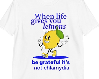Lustiges Zitronen-Grafik-T-Shirt, sarkastisches Retro Meme Shirt
