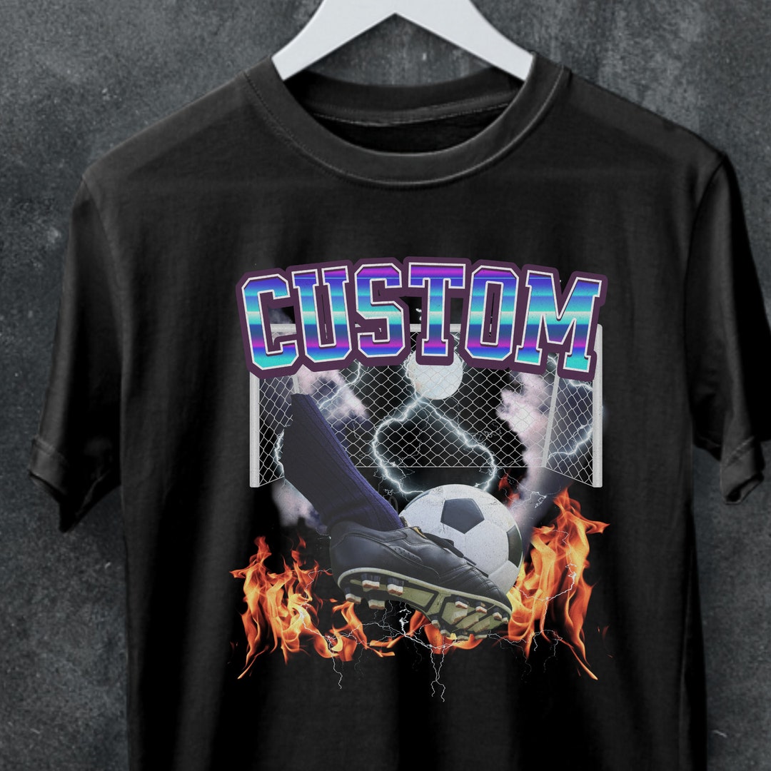 Unique Personalized Soccer Player Shirt,soccer Ball Name Crewneck