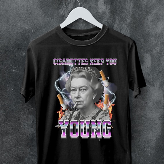 cigarette t shirt Funny Smoking Queen Meme T-shirt, Cigarette Humor Tee
