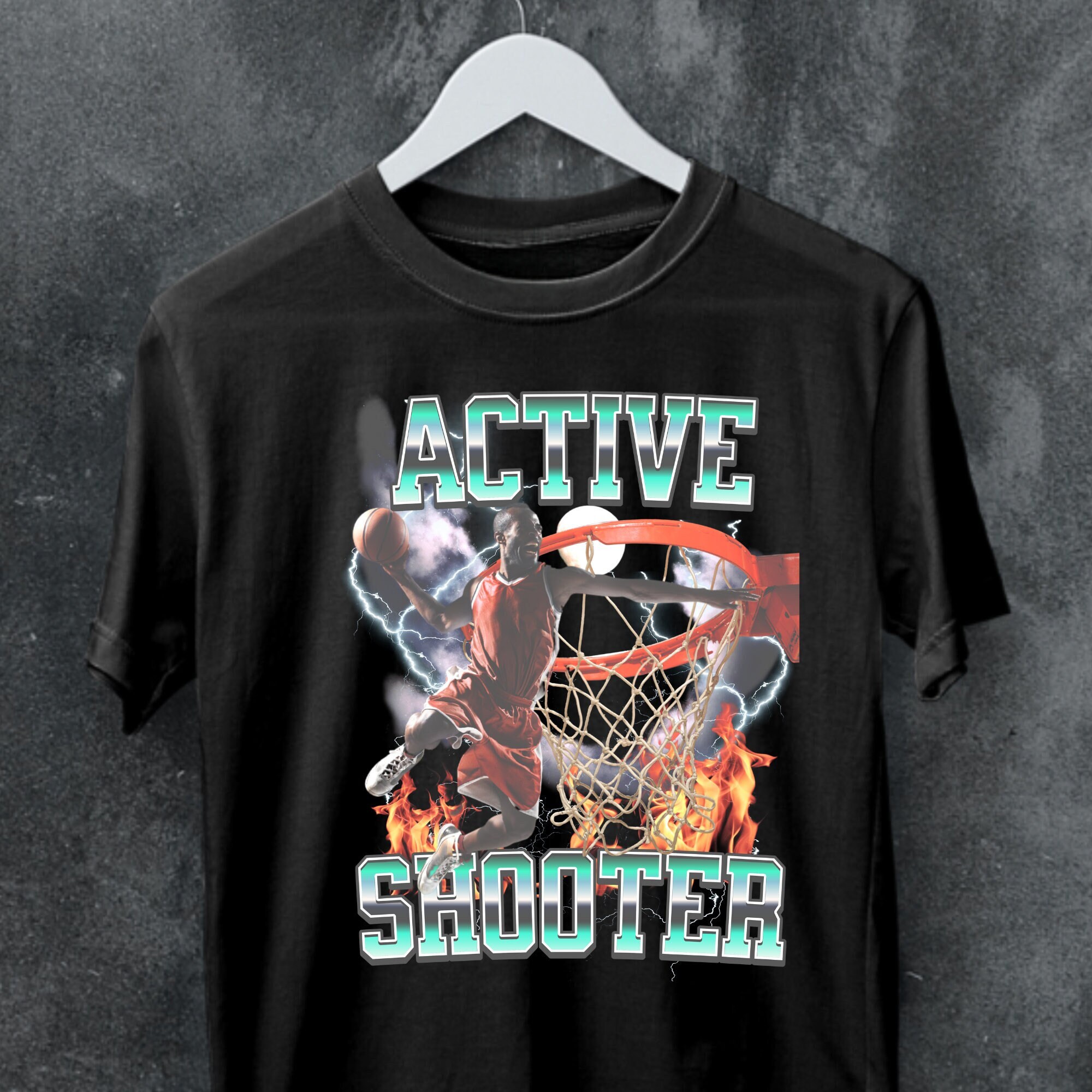Unique Basketball shirt,active shooter tshirt,baketball player shirt,Basketball graphic tee,streetwear,Basketball team shirt,birthday gift.