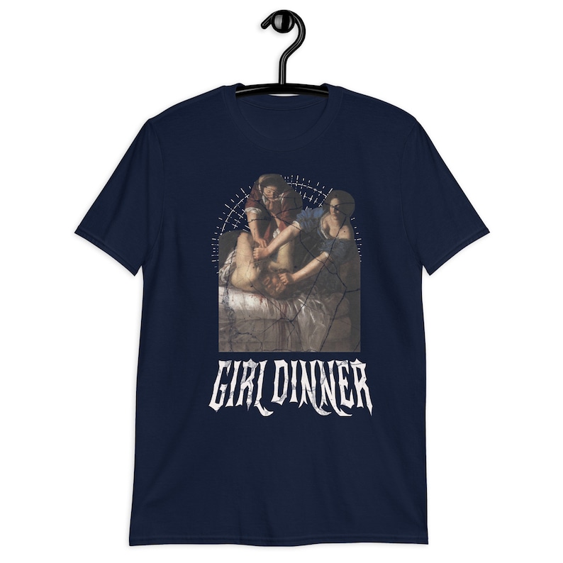 funny black metal shirt,funny feminist graphic tshirt,art history shirts, rock tshirt,Judith Beheading Holofernes tee, gift for friend.