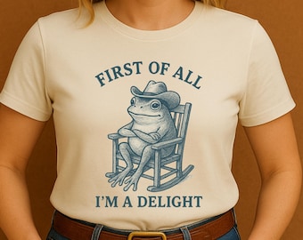Funny Cowboy Frog T-Shirt • Vintage Graphic Tee • Retro Western Humor
