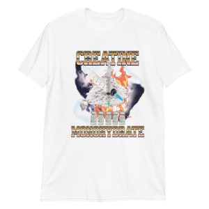 Unique Creatine Monohydrate Shirt,funny gym shirts,gag gifts,Meme Shirts,parody bodybuilders tees,Dark Humor,ironic tees.