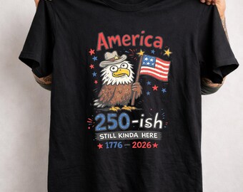 Camiseta del 250.° aniversario de Estados Unidos, divertida camiseta con águila patriótica, 250.° aniversario de EE. UU. 1776-2026, camiseta humorística del 4 de julio.