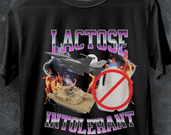Lactose Intolerant Funny Meme shirt,Gen Z Humor Lactose Tolerant Milk tshirt,Dairy-free humor shirt,Funny lactose-free t-shirt,gift.