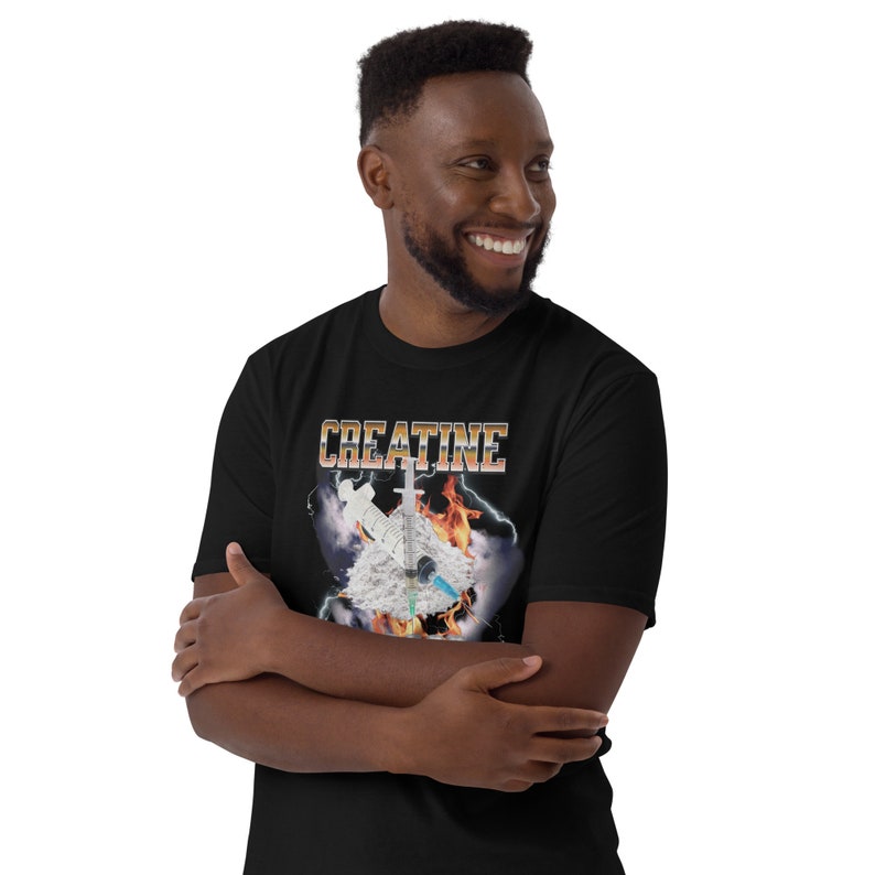 Unique Creatine Monohydrate Shirt,funny gym shirts,gag gifts,Meme Shirts,parody bodybuilders tees,Dark Humor,ironic tees.
