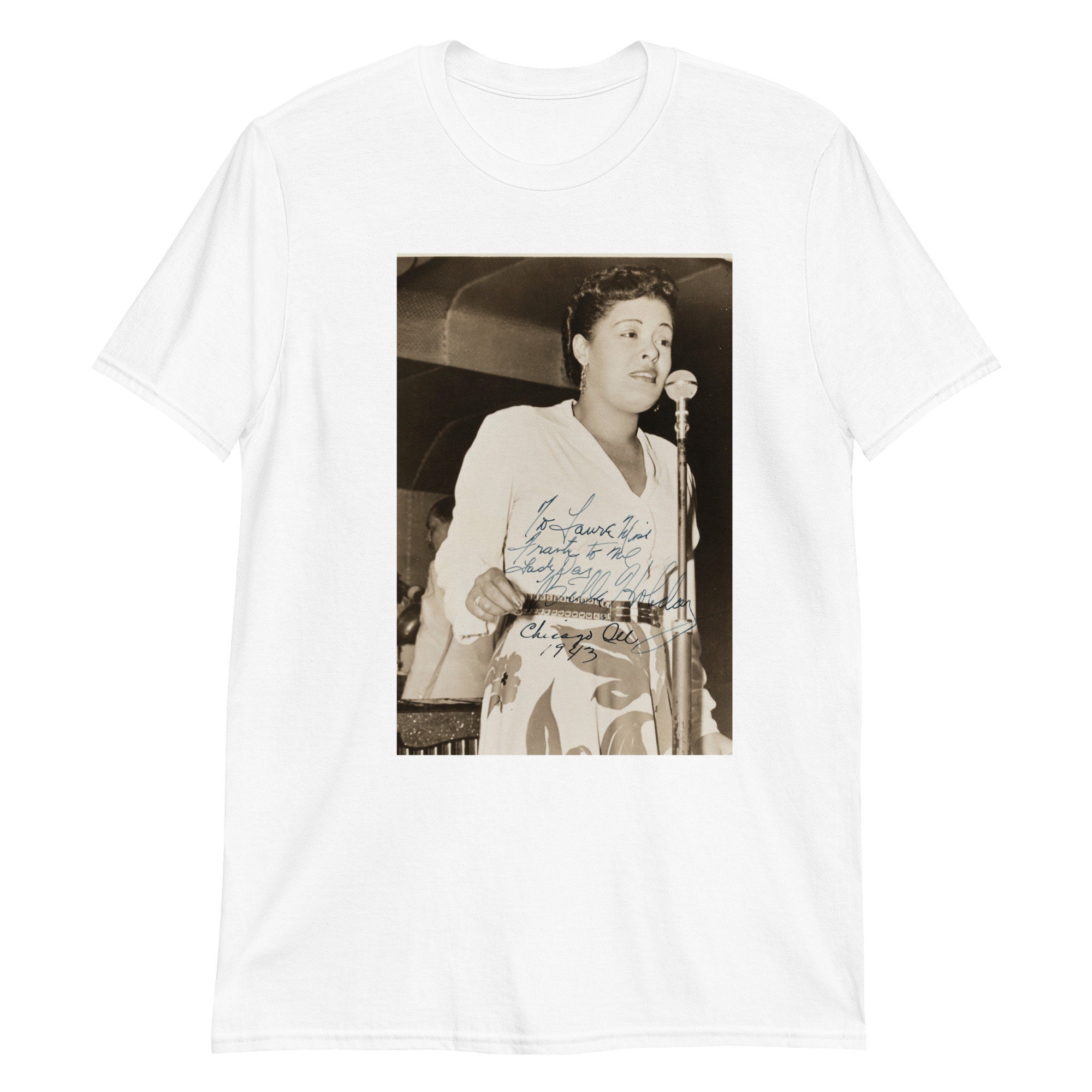 Billie Holiday t-shirt L シャツjazz vintage vtg 90s BILLIE HOLIDAY SINGING PORTRAIT 1997 JAZZ SWING