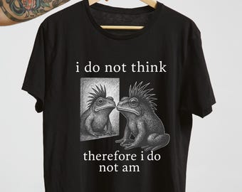 Punk Frog Philosophy Shirt – Funny Existential Goth Tee