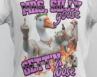 Funny Bachelorette Party Shirt: Goose Tee, Bride Tribe Crew