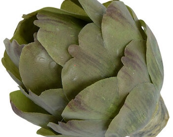 Faux Green Artichoke Bloom